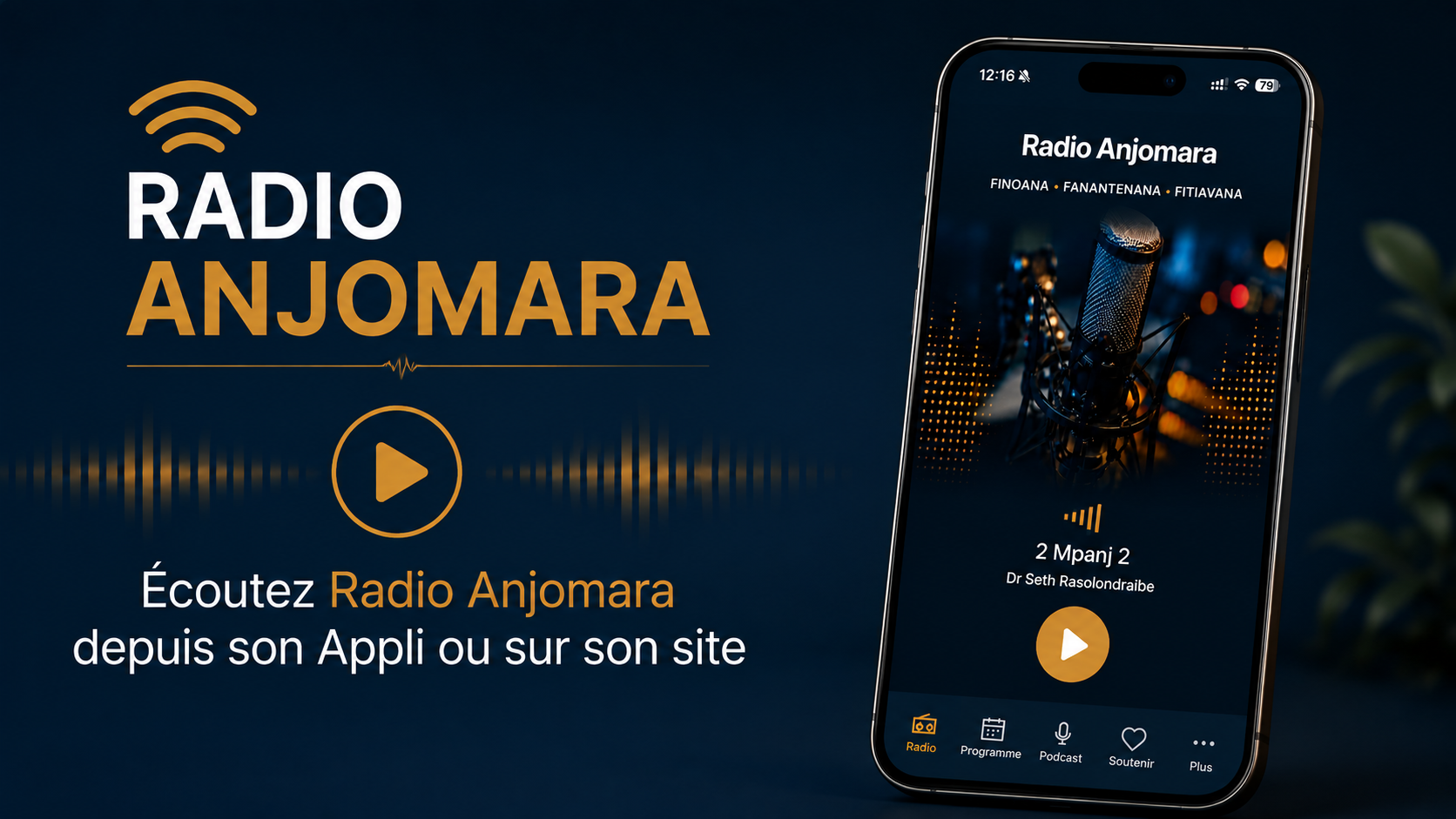 Application Radio Anjomara